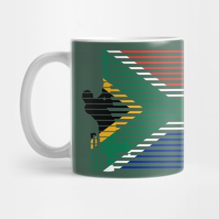 South African Cricket Proteas T Shirt | South Africa Flag Colors | Trendy Proteas Cricket Mug